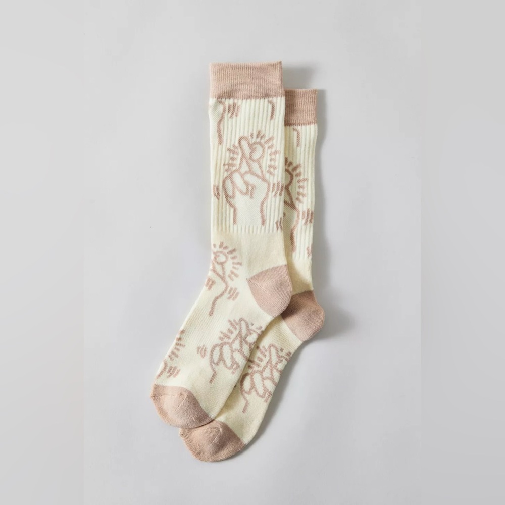 NWT Keith Haring Crossed Fingers Crew Sock